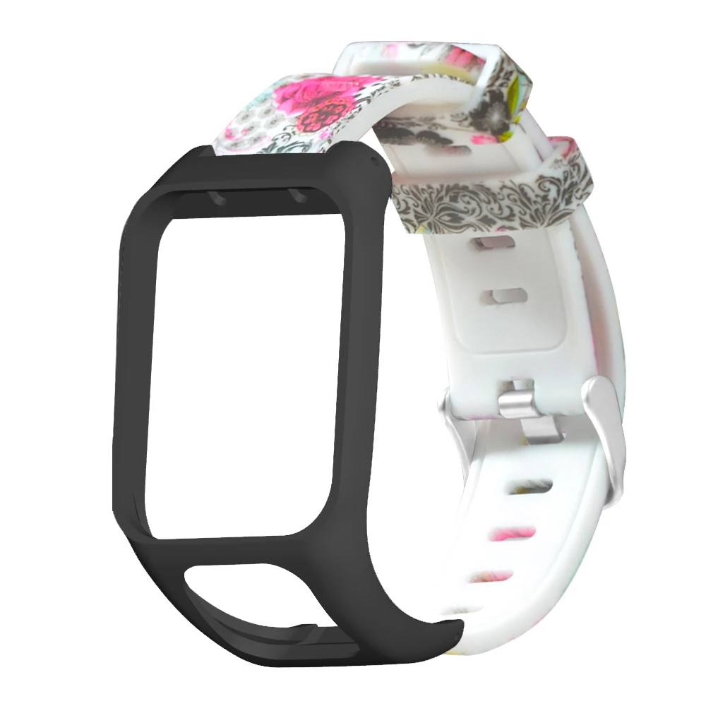 Новый гибкий сменный силиконовый ремешок для часов TomTom Runner 2 / 3 Spark/3 Sport GPS из ТПЭ