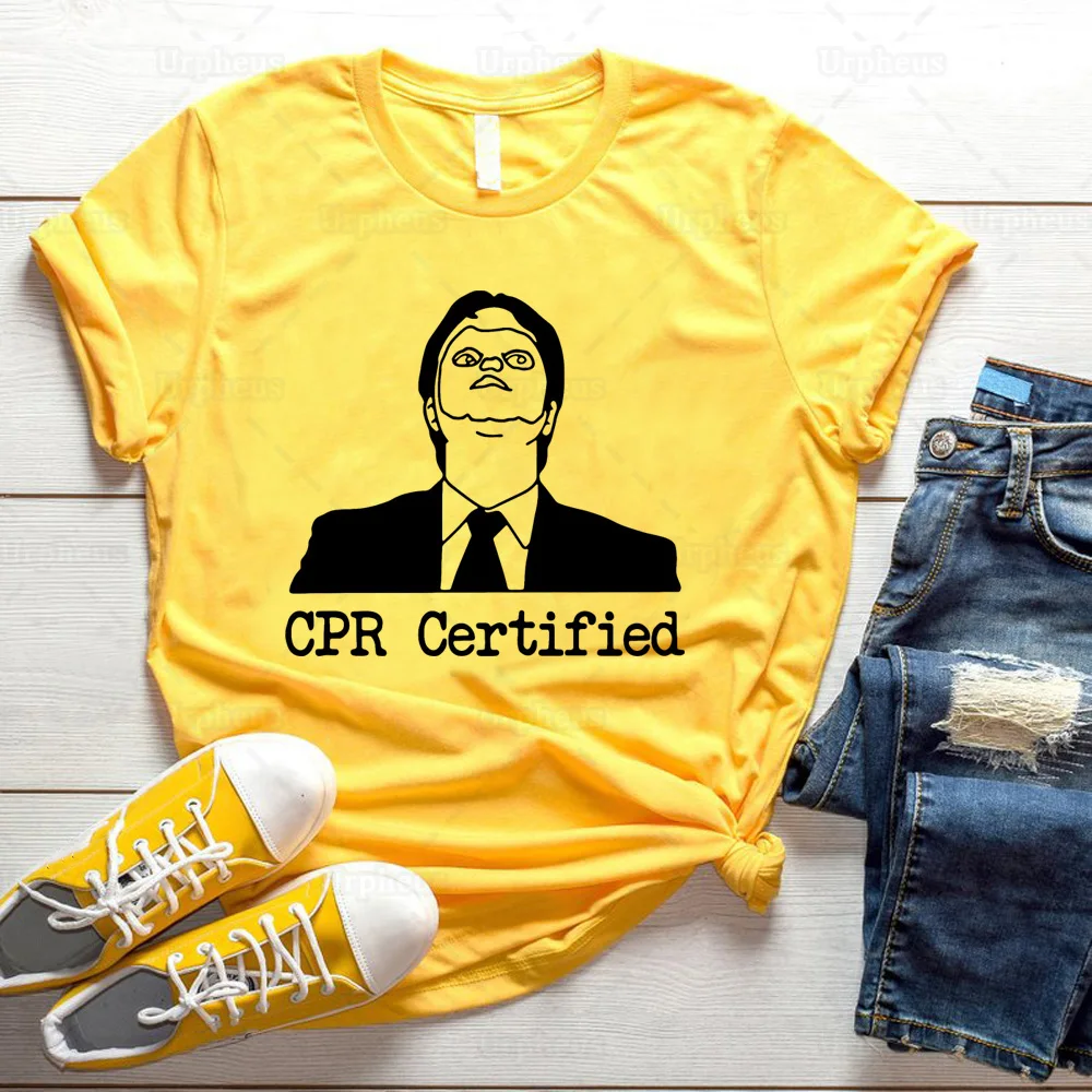 Забавная офисная хлопчатобумажная футболка с графическим рисунком Dwight Schrute