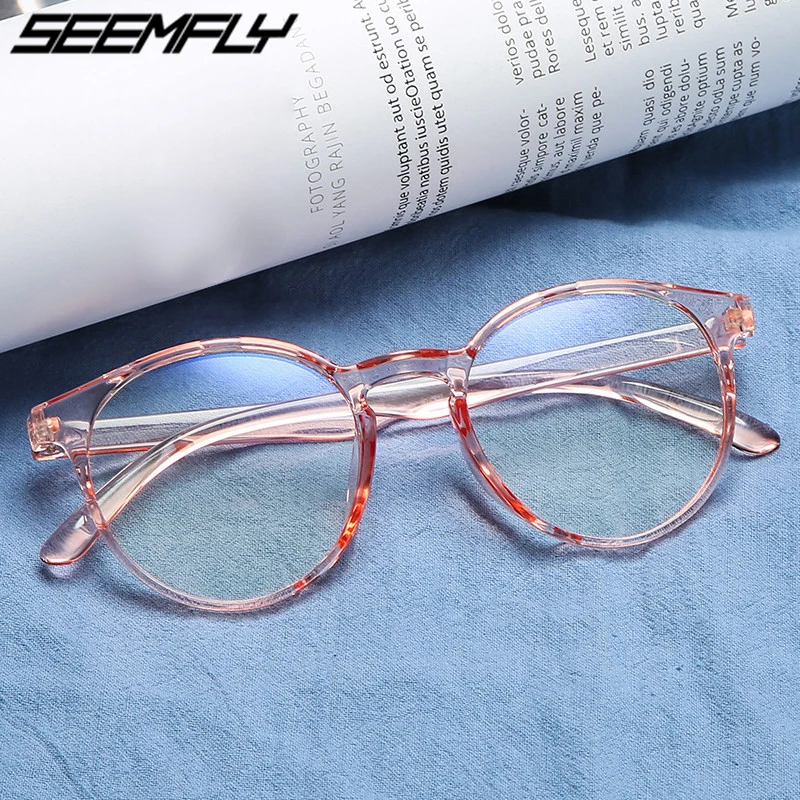 

Seemfly Blue Light Blocking Glasses Unisex Clear Lens Computer Goggles Spectacles Eyeglasses Men Anti Blue Ray Gaming Glasses