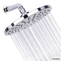 8 inch bathroom top spray shower round electroplating top shower head shower faucet ultra slim large rainfall shower head