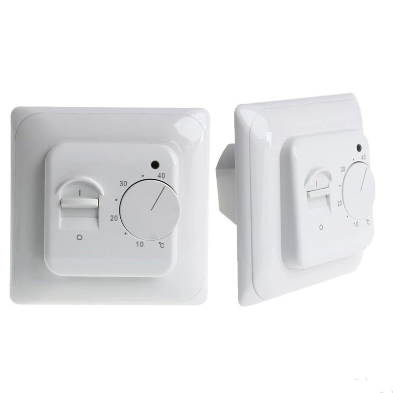 

Floor Heating Electric Wall Thermostat Manual Warm Floor Wire Warmth Regulator Temperature Instrument Sensor