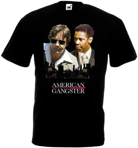 

American Gangster v9 T-shirt black movie poster all sizes S...5XL