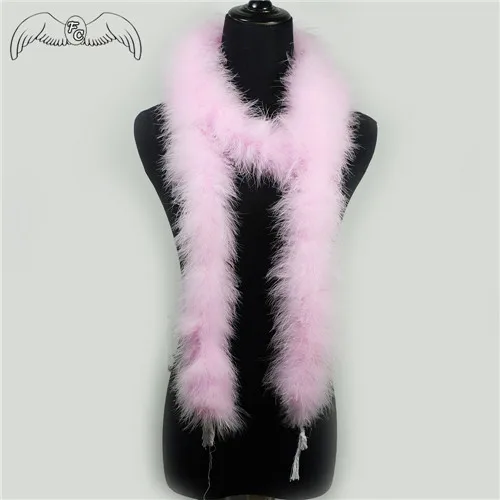 pink Высокое качество 40 г толще пушистый Боа Из Перьев Марабу окрашенная Турция поделки из перьев для шоу/Карнавальные костюмы/вечерние боа шаль 18 цветов - Цвет: pink