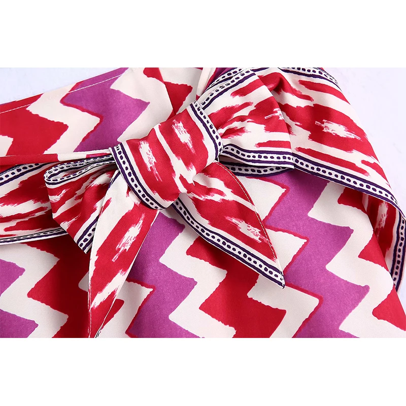 

2021 Women Fashion Printed Bow Skirt Vintage High-waisted Tight Mini Skirt Casual Chic lady female skirts