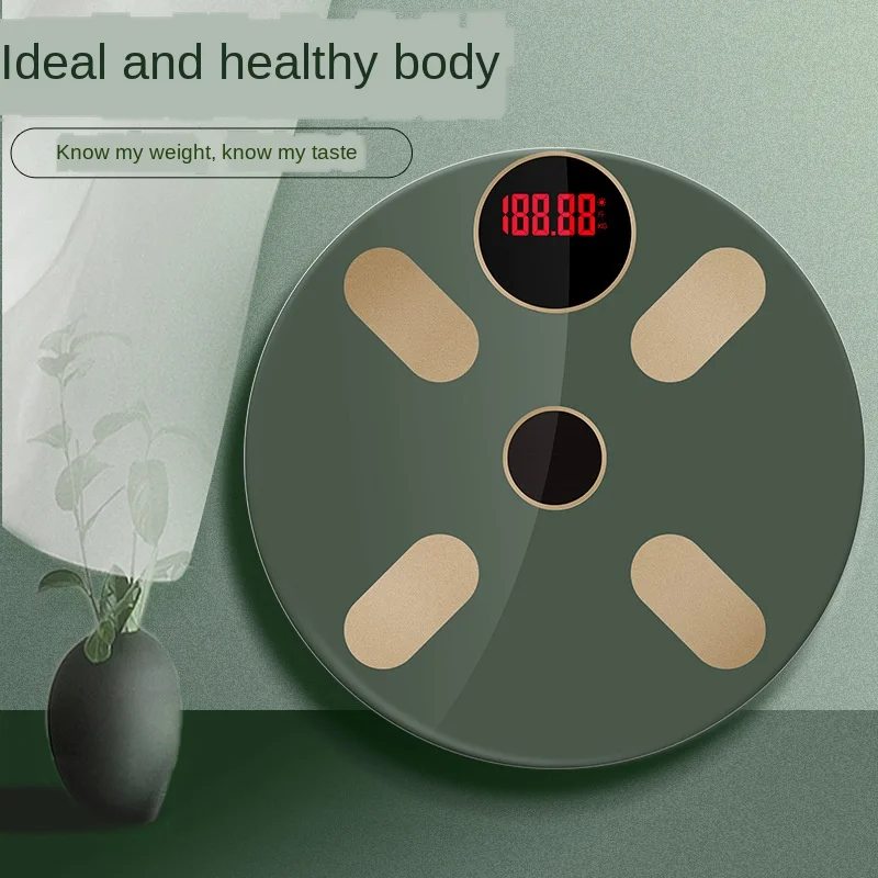 

Bathroom Decoration Light APP Measuring Temperature and Display Body Fat Scale Energy Multifunctional Tempered Glass Scale Type