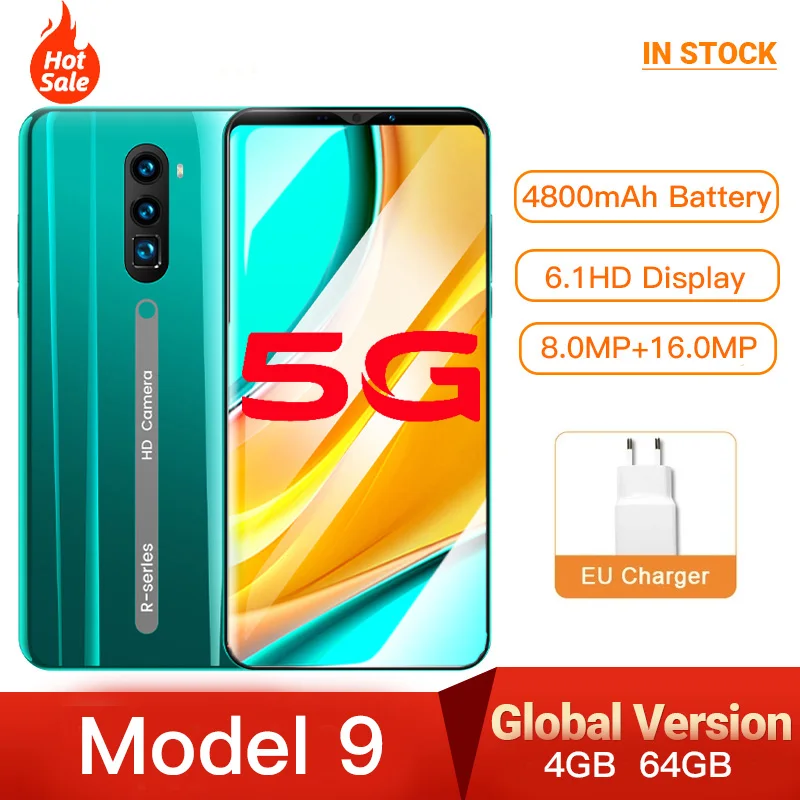 

Radml 9 Phones For Sale Android Smartphones Unlocked Mobile Phones 64gb Cellphones Full Screen Phone 6.1Inch Telephone Global