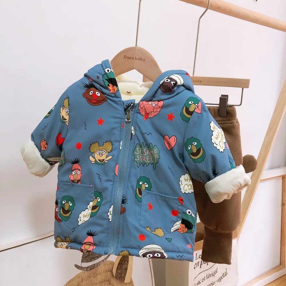 Одежда для детей 1-4 лет; куртка; Новинка года; сезон осень-зима; модная теплая верхняя одежда с капюшоном для маленьких девочек; куртка; пальто; Рождество