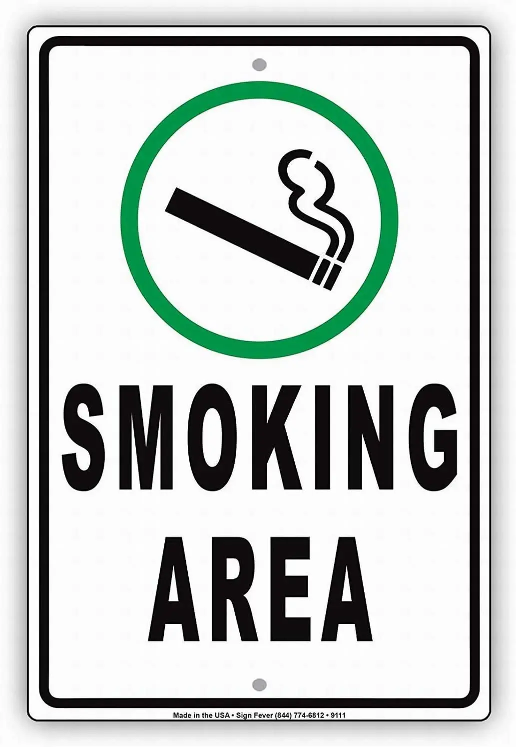 

Lplpol Safety Sign Smoking Vaping Allowed in This Area Designated Spot Business Store Only Wall Art Warning Caution Tin Signs