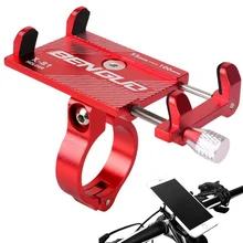 Bicycle Aluminum Alloy Bike Mobile Phone Holder Universal Motorcycle Handlebar Mount MTB Mountain Bike Bracket Cell Phone Stand