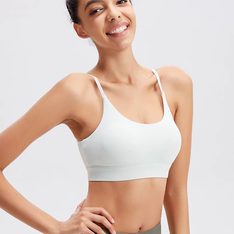 

Professional gathered bra running fitness sports vest women's outer wear beautiful back sexy gathered yoga sling underwear
