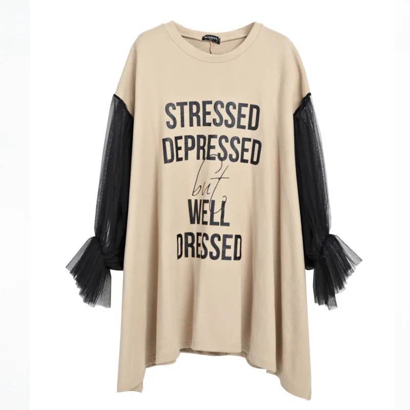 Vefadisa 2021 Весенняя женская одежда большого размера повседневное асимметричное