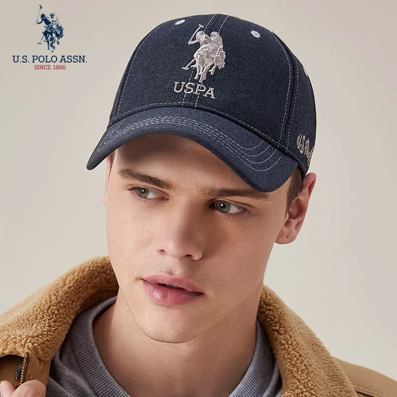 США Polo Assn.2021 новые парные бейсболки четыре цвета стандартные хлопковые головные