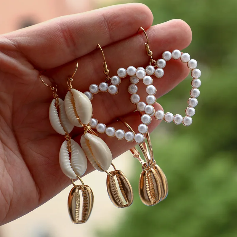 Серьги-подвески Женские винтажные в виде сердца 3 пары | Украшения и аксессуары