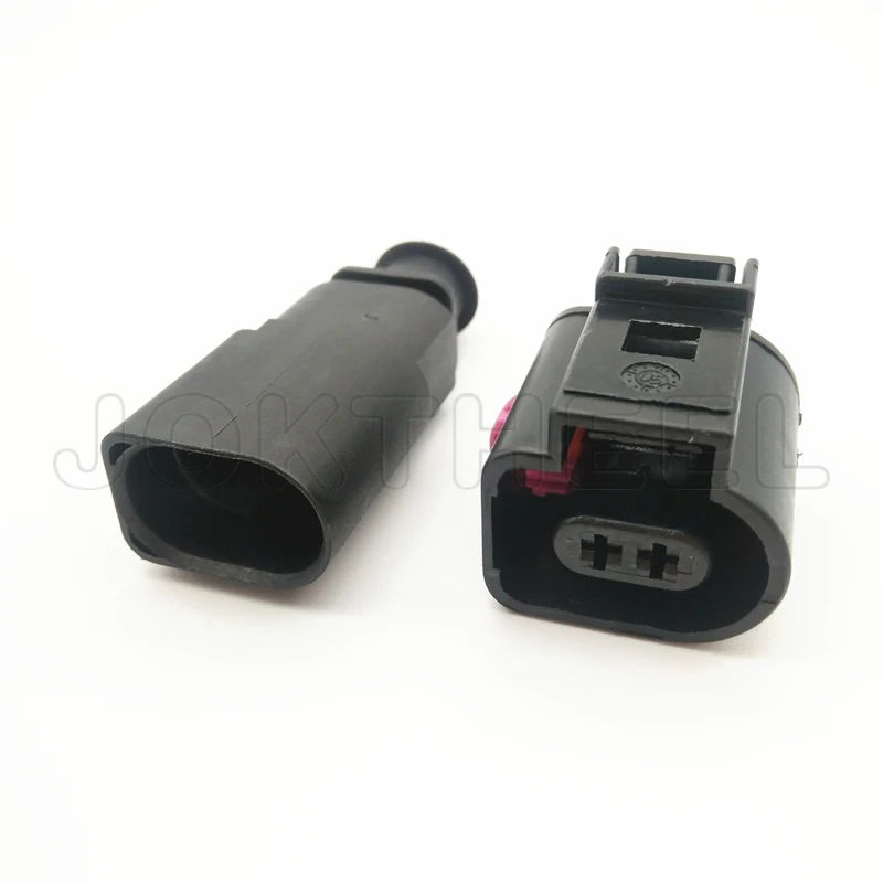 1-20 комплектов Комплект 1,5mm 2 контактный Мужской Женский Разъем для датчика Автомобильный катушка зажигания Разъем для Audi VW EOS Гольф 1J0973802 1J0973702
