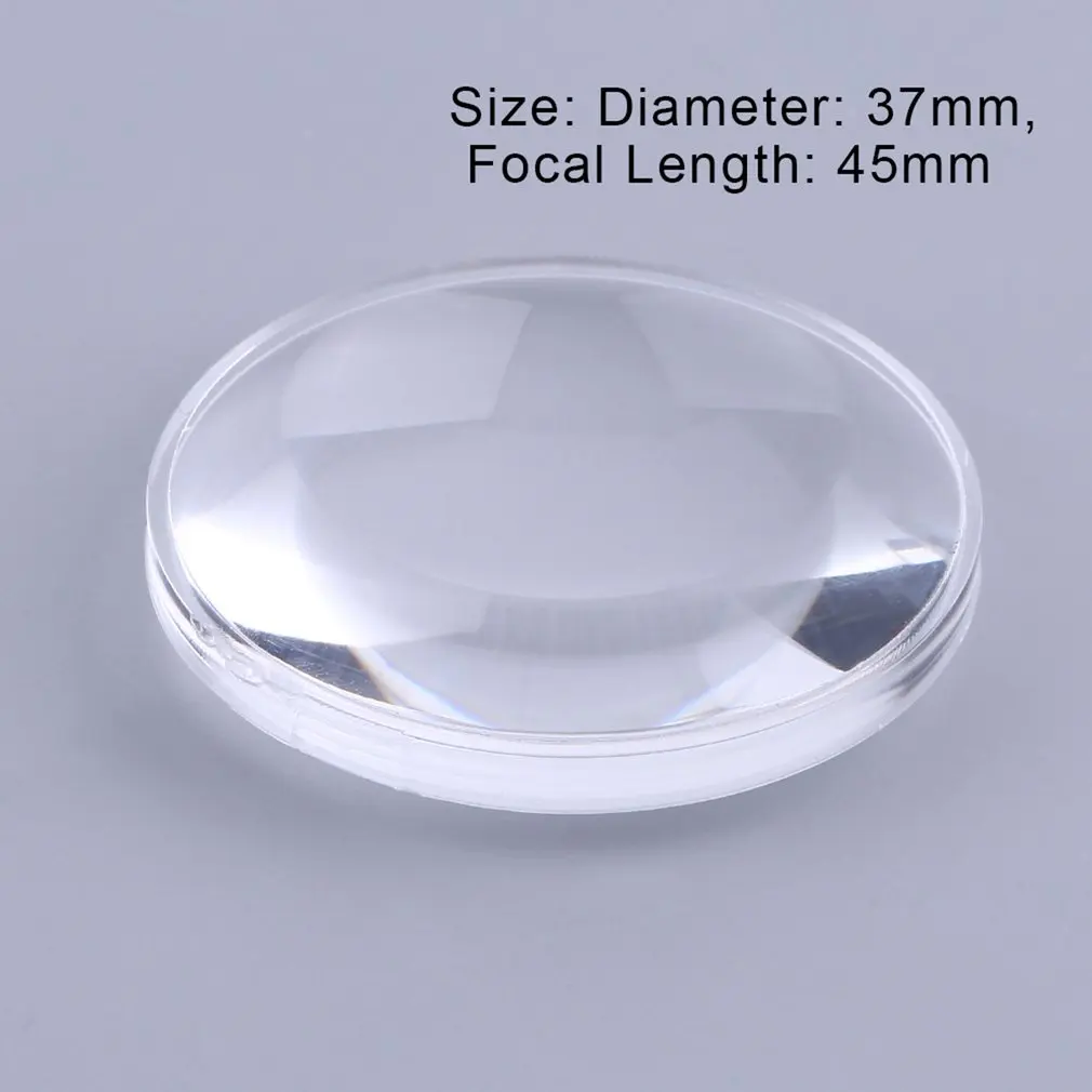 

1PCS 37mm Dia Double Aspheric Convex Lens 45mm Focal Length Virtual Reality Biconvex Lens Optics Lens for Camera Projector