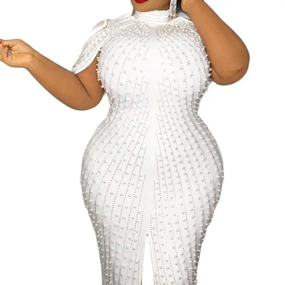 

Party Dresses Women Evening Summer Outfits Bodycon Dress 5XL 2022 Party Dinner Club Midi Dresses Split Female Evening Vestidos