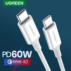 Кабель Ugreen PD 60 Вт, 100 Вт, usb-cUSB Type-C QC4.0, 3,0, для Macbook, Samsung S9, Huawei P30
