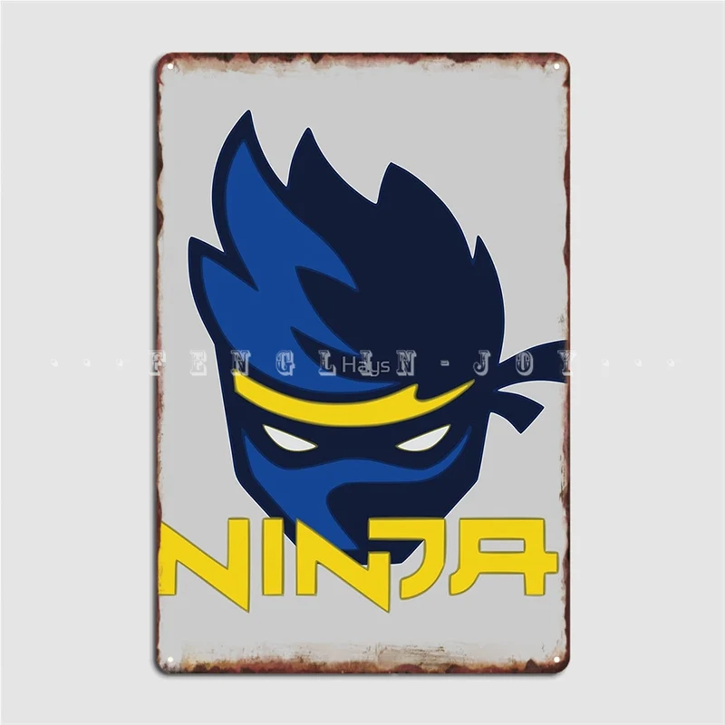 

Ninja Logo Metal Plaque Poster Wall Pub Club Bar Retro Poster Tin Sign Poster