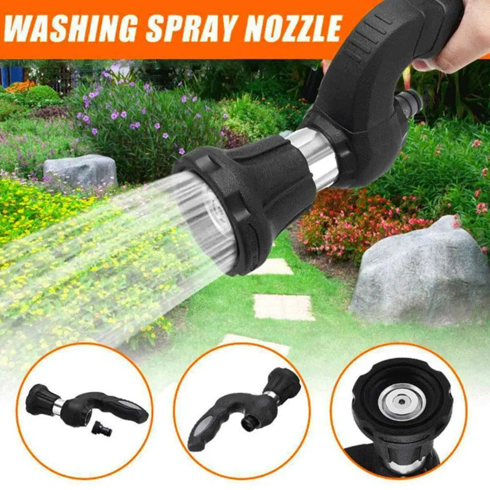 

Multifunctional Watering Tool High Pressure Nozzle Irrigation Hose Spray Tool Washer Pipe Cleaning Garden Stronger Lance Ca B9V0