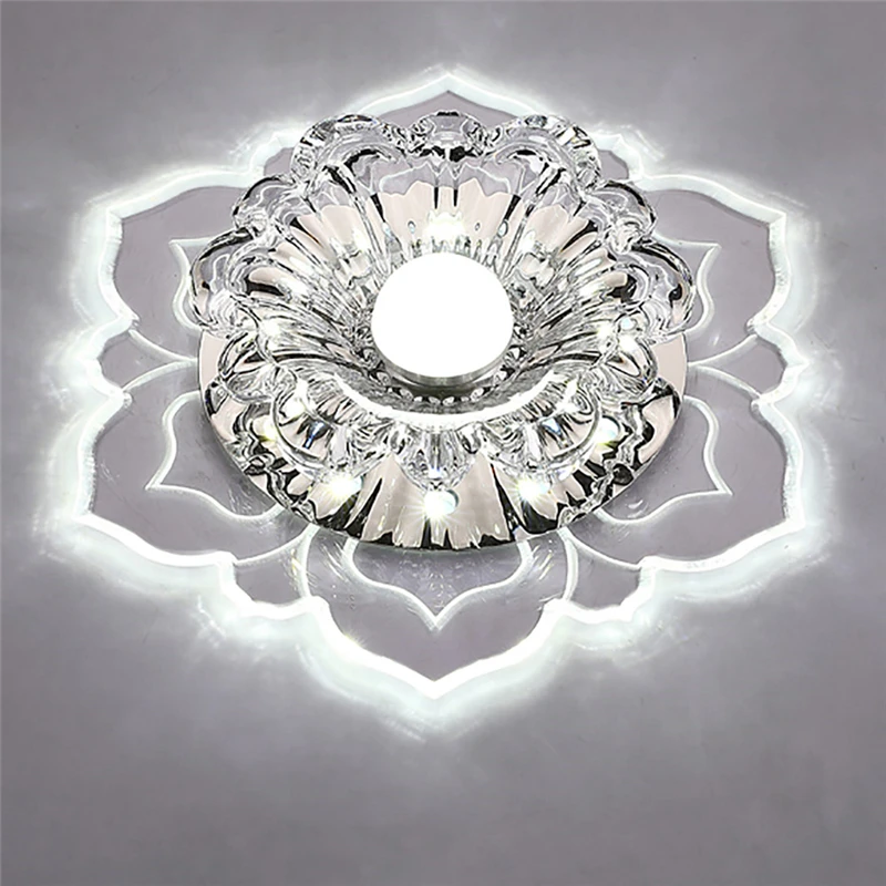 3 цвета Затемнения 9 Вт светодиодный кристалл коридор светильник потолочный вход