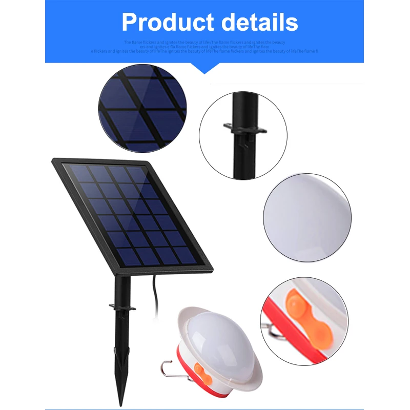 OUFULA солнечный светильник высокой мощности разделенный водонепроницаемый для