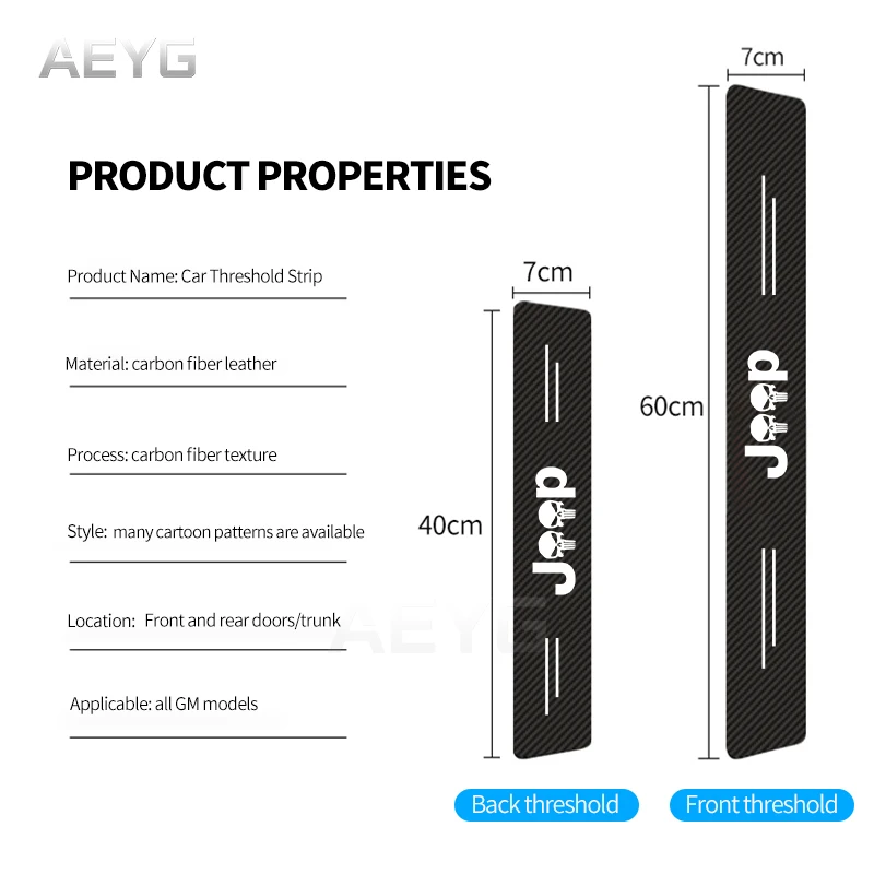 Автомобильная наклейка из углеродного волокна для Jeep Ranegade Patriot Wrangler Grand Cherokee Copass