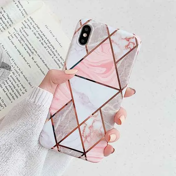 Чехол для телефона SUYACS Fantasy Dream marble для iPhone 11 Pro Max 7 8 Plus X XR XS Max 6 6S гальванический геометрический мягкий чехол-накладка - Color: d