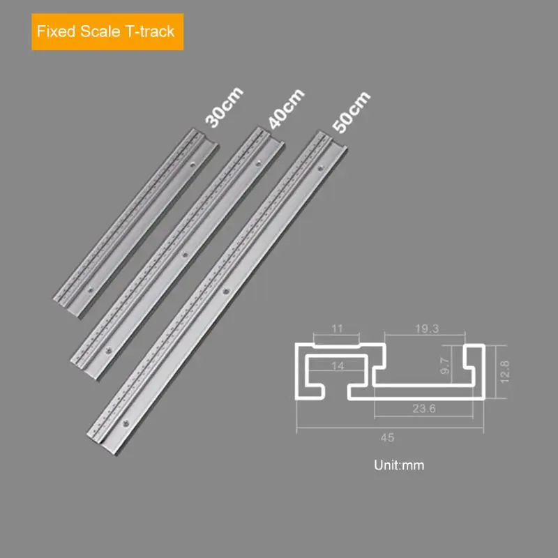 

45Type T Track with Scale T-tracks Slot Miter Track DIY Table Saw Workbench Tool X4YD
