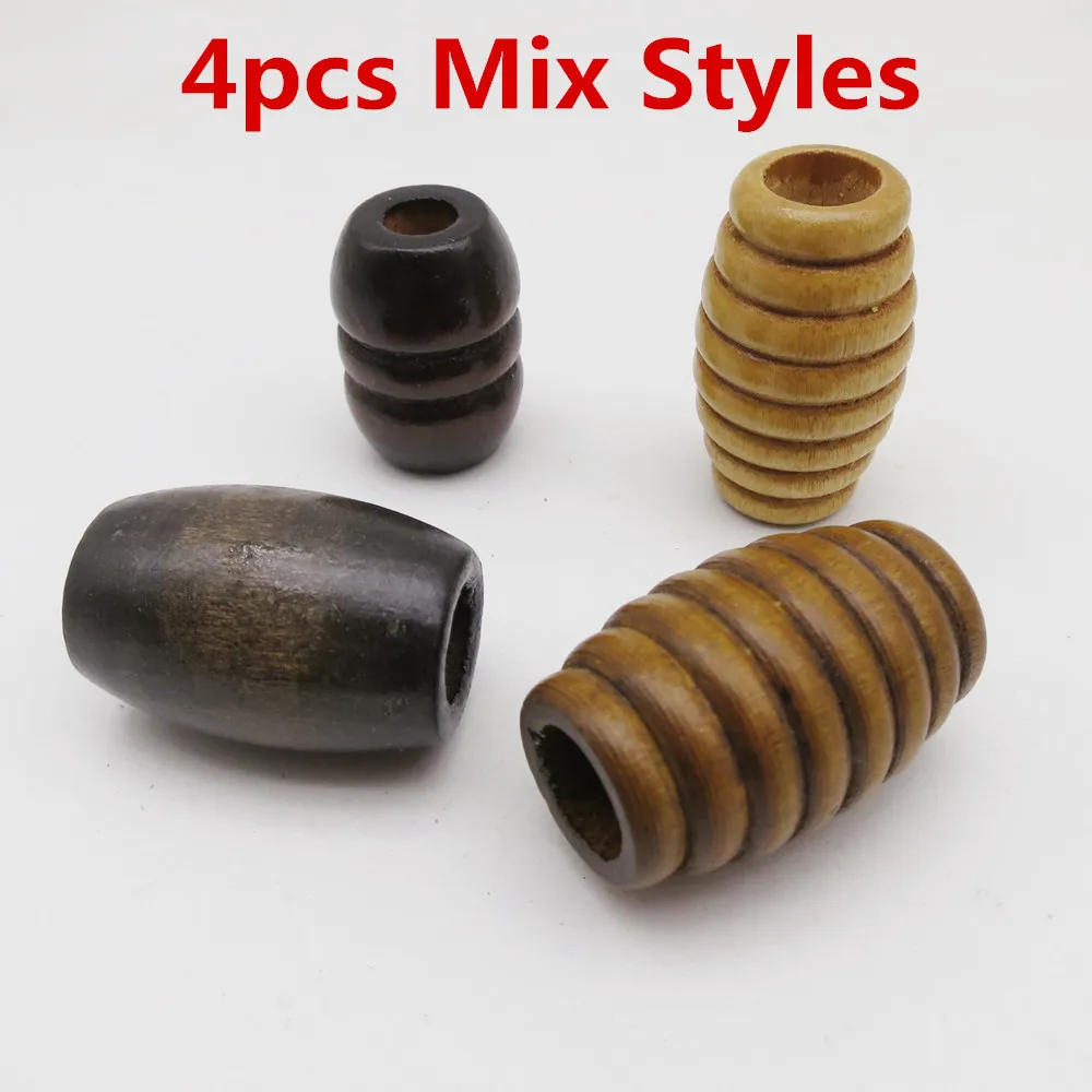 2 шт. 4 спиральная стильная большая африканская деревянная оплетка для волос