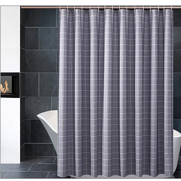 

Shower Curtain Black Alphabet Pattern Hotel Waterproof Hanging Cloth Printing Curtains for Bathroom 3JL503 Jarlhome