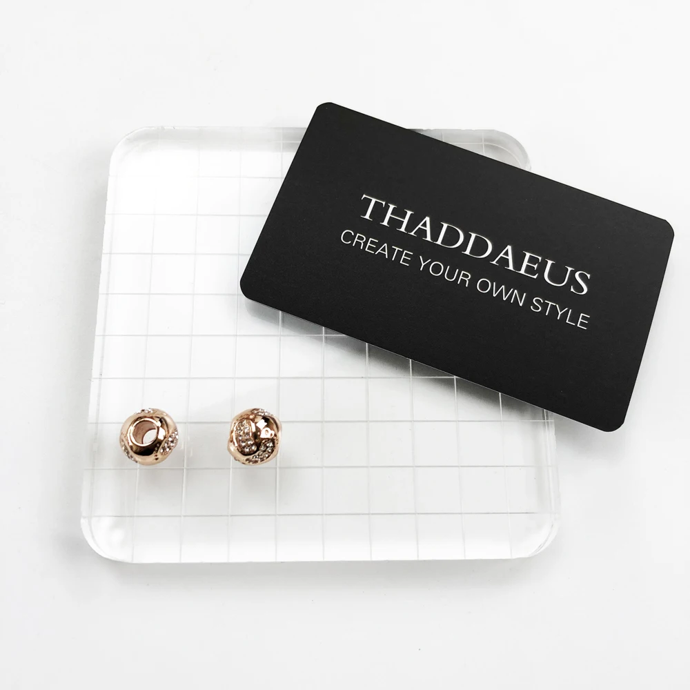 Браслет с розовыми бусинами серебро 925 пробы цвет розового золота Европейский