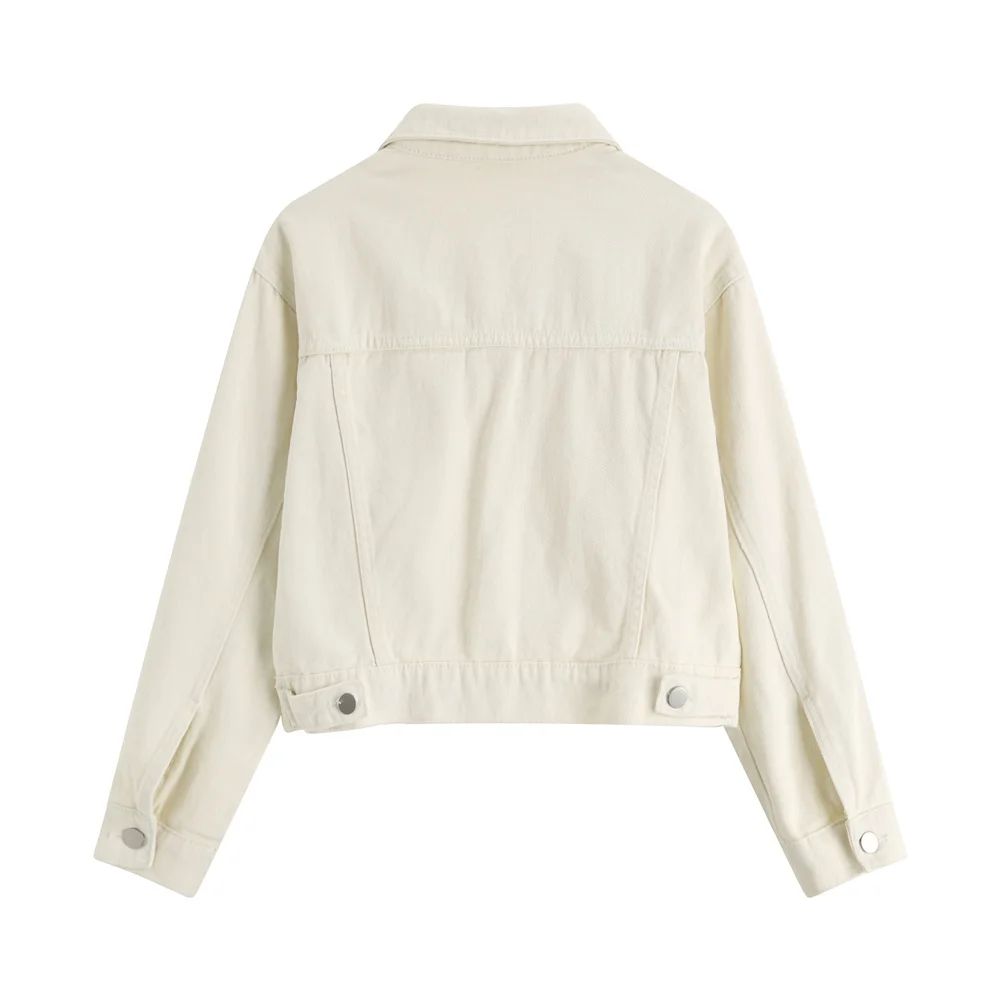 

WSYORE Nice New Spring Women Slim Wild Red & White Denim Jacket Short Loose Korean Coat Student Jacket NS2610