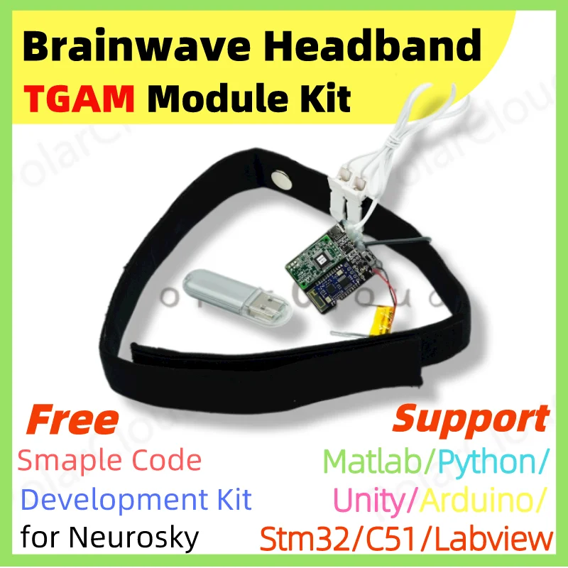 Набор для разработки модуля TGAM умная головная повязка Brainwave датчик EEG выход