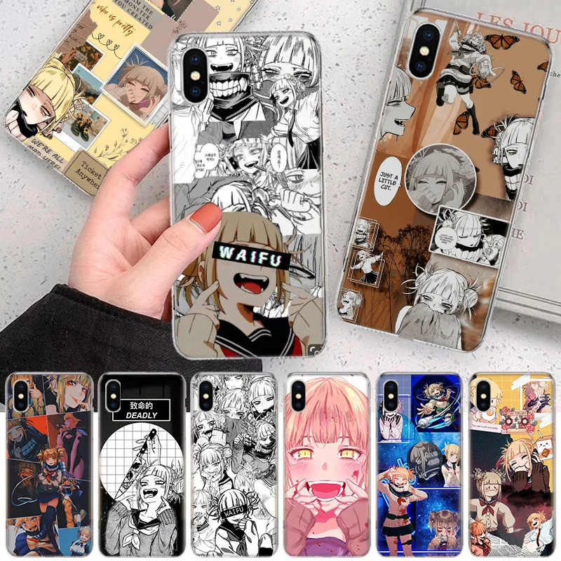 

Himiko Toga Anime Phone Case For iPhone 14 11 12 13 Pro Max Xr X Xs Mini 8 7 Plus 6 6S SE 5S Soft Fundas Coque Shell Cover