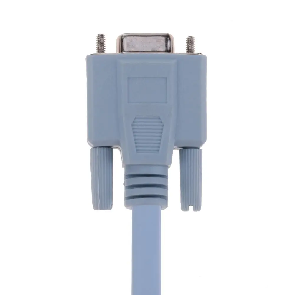 RJ45 папа к DB9 RS232 Женский 1 5 м 4.9ft сетевой консольный кабель адаптер конвертер для