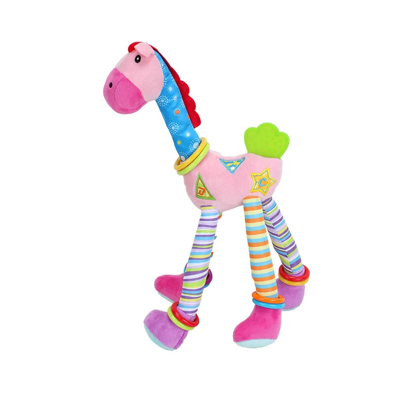 

Infant Giraffe Bed Hanging Toy Baby Trolley Pendant Teether Doll Comforter Toys baby toys