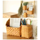 Деревянная плетеная настенная корзина для хранения фруктов ручной работы поднос для хлеба многофункциональная ручная работа