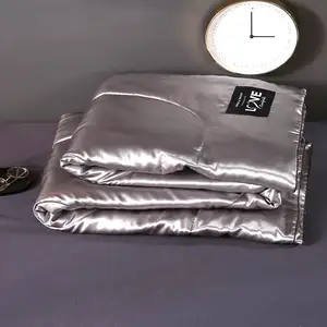 Летнее шелковое стеганое одеяло для детей и взрослых, 27 цветов