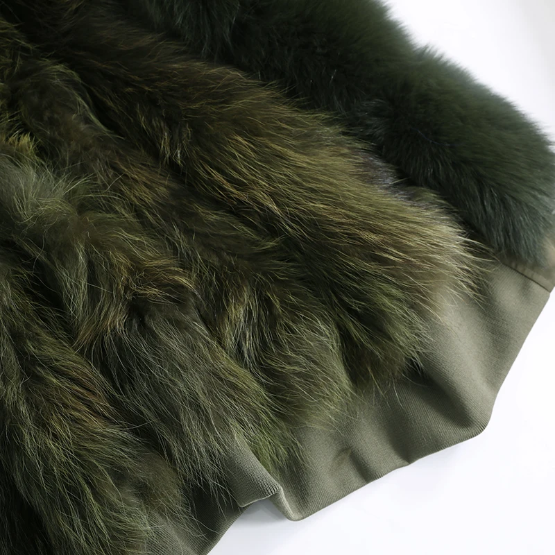 

LIBIELIY Natural fox fur jacket coat winter fashion warm loose parka Women's coat Women's fur coat Women's winter jacket