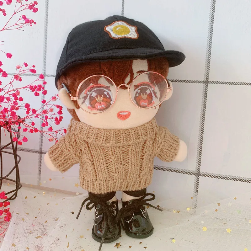 

20cm Baby Doll clothes peaked cap sweater Plush Doll's Clothes Toy Dolls Accessories Sean Xiao doll accessories
