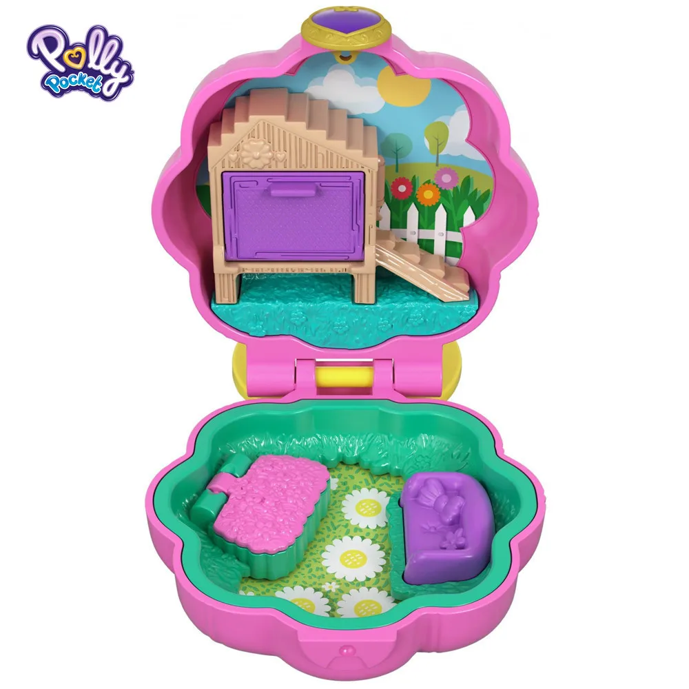 

Polly Pocket Tiny Pocket Places Lila Pet Compact with Doll for Ages 2 and Up Children Toy Birthday Gift