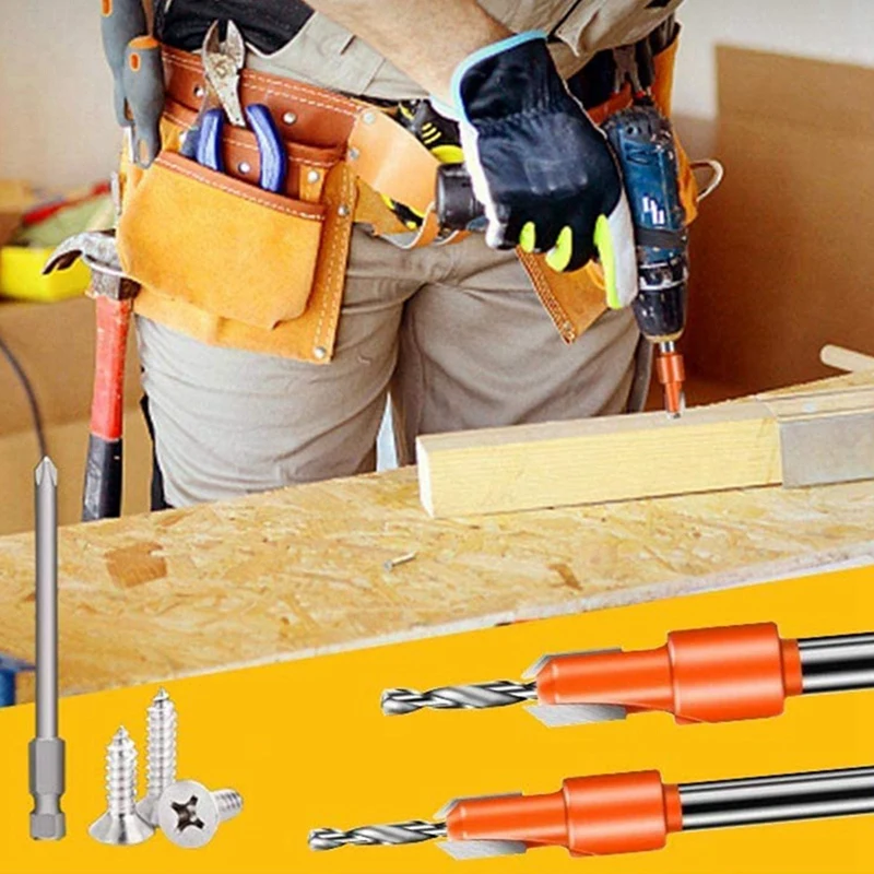 

5Pcs Golden Tapered Wood Rasp with Rubber Handle -(4/6/8/10/12 Inches) with Wood Hole Drill Bit (6Pcs)
