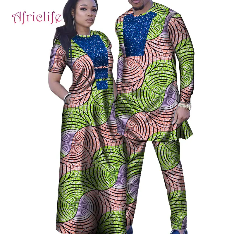 Африканские платья для пары высокое качество базиновая ткань женское длинное