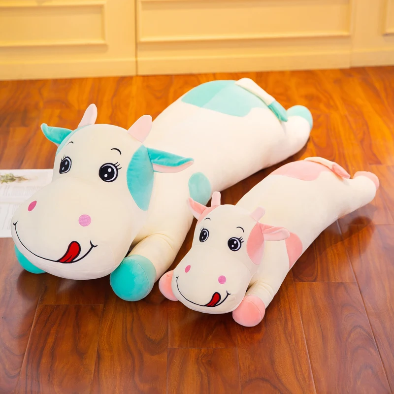 

lovely cartoon cow plush toy soft doll throw pillow birthday gift h1387