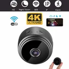 Умная Домашняя мини-камера A9-PRO 4K ULTRA HD Беспроводная IP-камера видеонаблюдения с Wi-Fi ИК ночная версия диктофон видеокамера