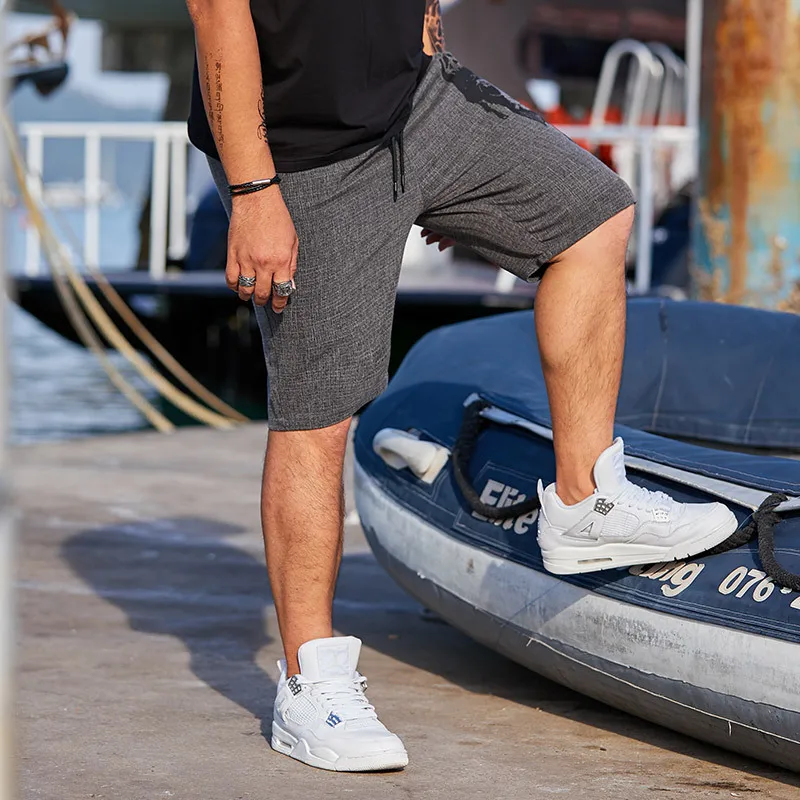 GXXH Quality Summer Oversized Shorts Men Loose Breathable Casual Baggy striped Short Pants Male Large Size 5XL 6XL | Мужская одежда