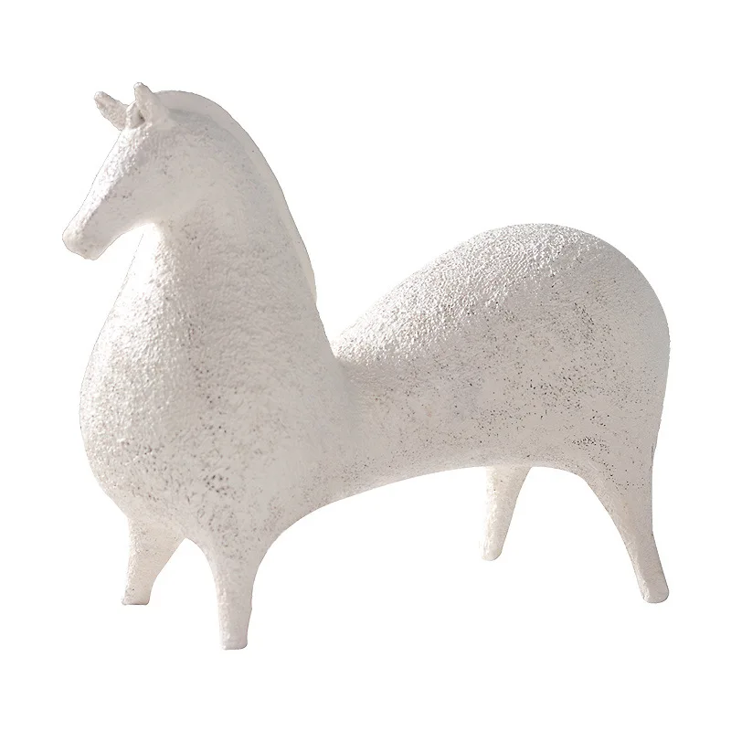

Скандинавские абстрактные орнаменты из каучука с лошадью, креативные статуи животных, ремесла, предметы интерьера, аксессуары для украшени...