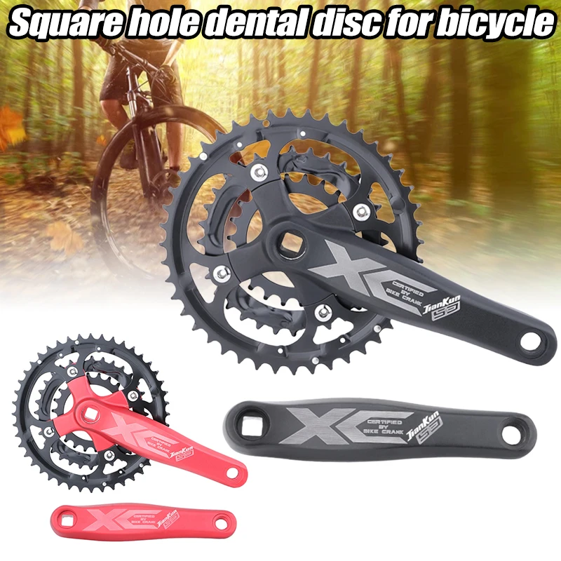 XC431 Bicycle Crankset Detachable Mountain Bike GXP Crank Speed Adjustment 22/32/44 Teeth Chainwheel for 8/9 Speed WHStore