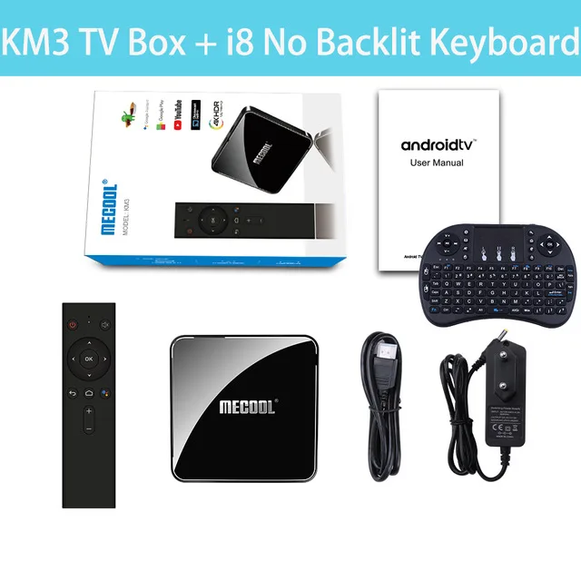 4GB64GB keyboard MECOOL Android 9,0 ТВ коробка KM3Amlogic S905X2 4 Гб DDR4 Оперативная память 64 Гб Встроенная память Bluetooth 4,1 2,4G+ 5G Wi-Fi Голос Управление ТВ Box Media Player - Цвет: 4GB64GB keyboard