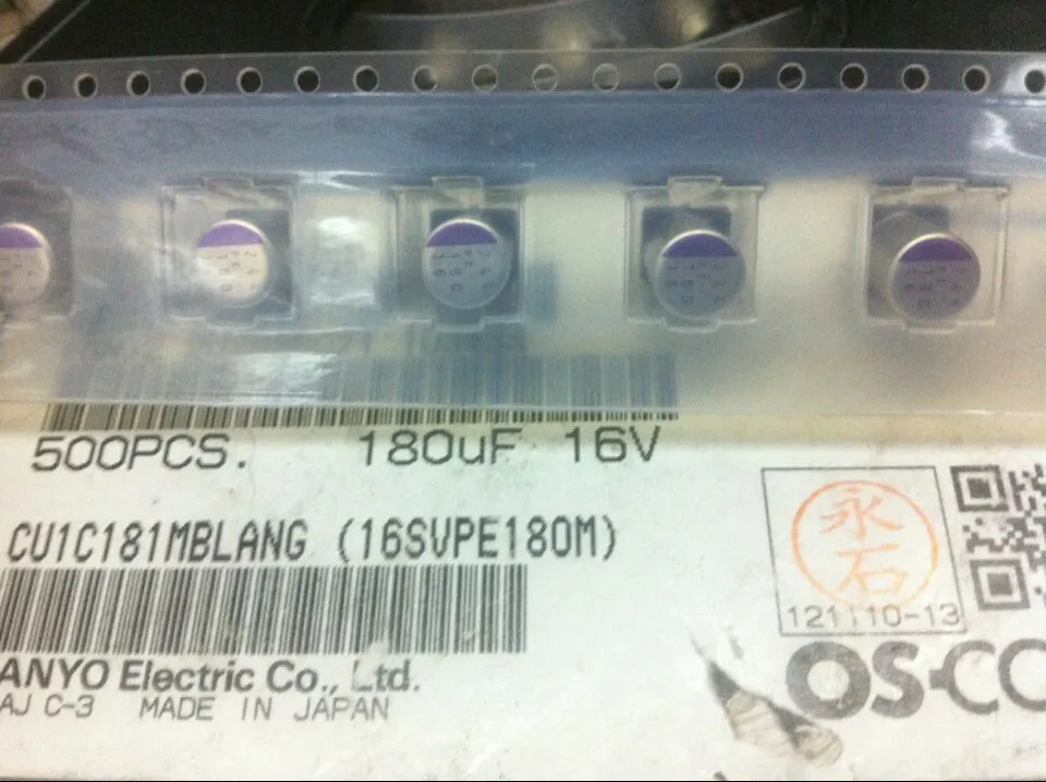 

16v180uf 6.3X9 SVPE solid patch capacitance 16svpe180m